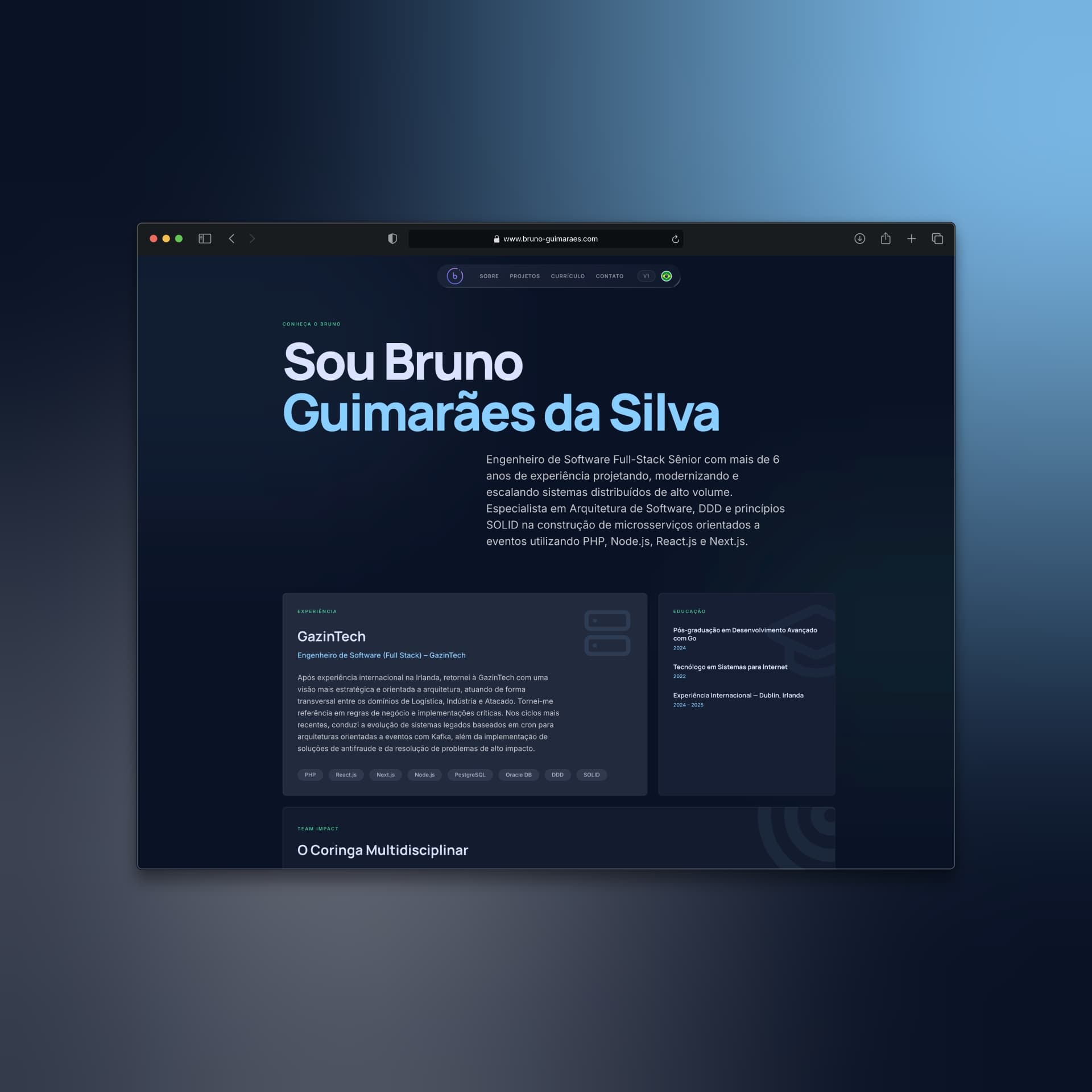 Bruno Guimarães – Portfólio